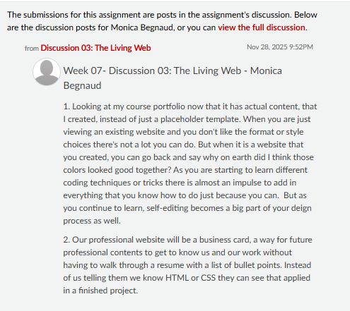 The Living Web